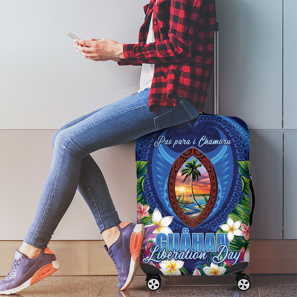 Guam Liberation Day Luggage Cover Pas Para I Chamoru LT05 - Polynesian Pride