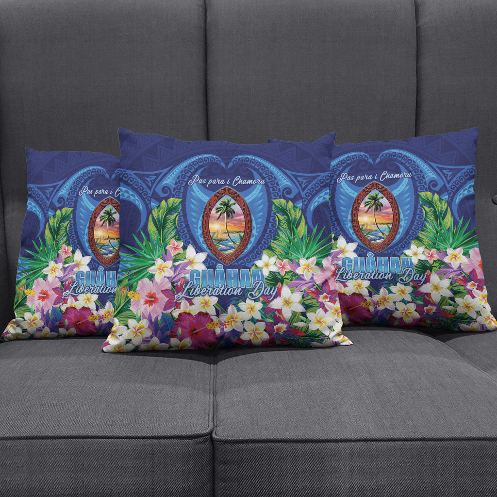Guam Liberation Day Pillow Cover Pas Para I Chamoru LT05 - Polynesian Pride
