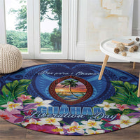 Guam Liberation Day Round Carpet Pas Para I Chamoru LT05 - Polynesian Pride