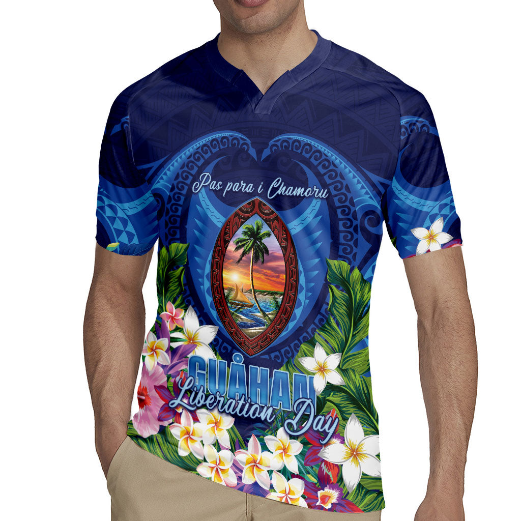 Guam Liberation Day Rugby Jersey Pas Para I Chamoru LT05 - Polynesian Pride