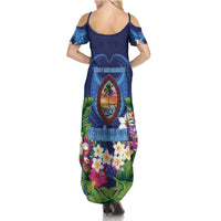 Guam Liberation Day Summer Maxi Dress Pas Para I Chamoru LT05 - Polynesian Pride