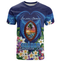 Guam Liberation Day T Shirt Pas Para I Chamoru LT05 Navy - Polynesian Pride