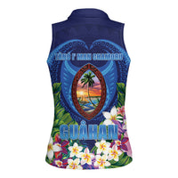 Guam Liberation Day Women Sleeveless Polo Shirt Pas Para I Chamoru LT05 - Polynesian Pride