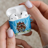 New Zealand Birds Christmas AirPods Case Pohutukawa Xmas Tree LT05 - Polynesian Pride