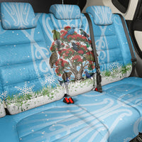 New Zealand Birds Christmas Back Car Seat Cover Pohutukawa Xmas Tree LT05 - Polynesian Pride