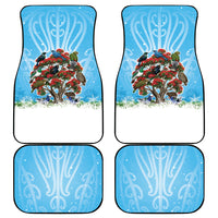 New Zealand Birds Christmas Car Mats Pohutukawa Xmas Tree LT05 - Polynesian Pride