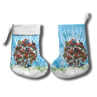 New Zealand Birds Christmas Stocking Pohutukawa Xmas Tree LT05 - Polynesian Pride