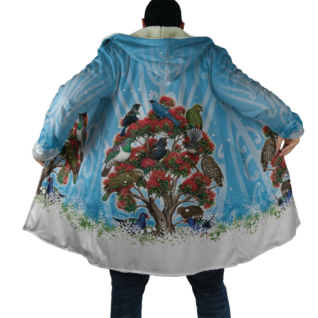 New Zealand Birds Christmas Cloak Pohutukawa Xmas Tree LT05 - Polynesian Pride