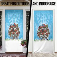 New Zealand Birds Christmas Door Cover Pohutukawa Xmas Tree LT05 - Polynesian Pride