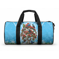 New Zealand Birds Christmas Duffle Bag Pohutukawa Xmas Tree LT05 One size Blue - Polynesian Pride