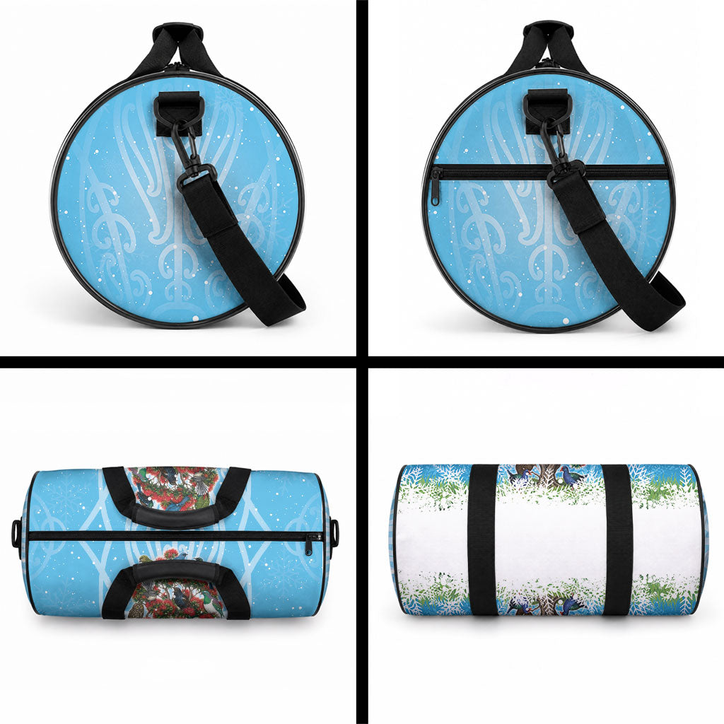 New Zealand Birds Christmas Duffle Bag Pohutukawa Xmas Tree LT05 - Polynesian Pride