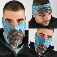 New Zealand Birds Christmas Neck Gaiter Pohutukawa Xmas Tree LT05 - Polynesian Pride