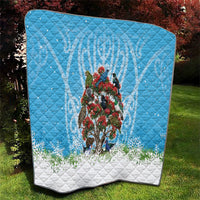 New Zealand Birds Christmas Quilt Pohutukawa Xmas Tree LT05 - Polynesian Pride