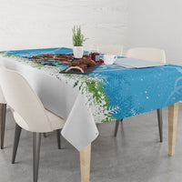 New Zealand Birds Christmas Tablecloth Pohutukawa Xmas Tree LT05 - Polynesian Pride