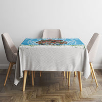 New Zealand Birds Christmas Tablecloth Pohutukawa Xmas Tree LT05 - Polynesian Pride