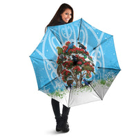 New Zealand Birds Christmas Umbrella Pohutukawa Xmas Tree LT05 - Polynesian Pride
