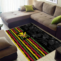 Hawaii Lei Kanaka Maoli Flag Area Rug Tropical Vibes LT05 - Polynesian Pride