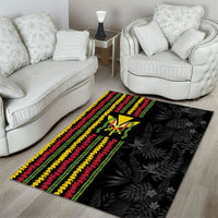 Hawaii Lei Kanaka Maoli Flag Area Rug Tropical Vibes LT05 - Polynesian Pride