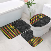 Hawaii Lei Kanaka Maoli Flag Bathroom Set Tropical Vibes LT05 - Polynesian Pride
