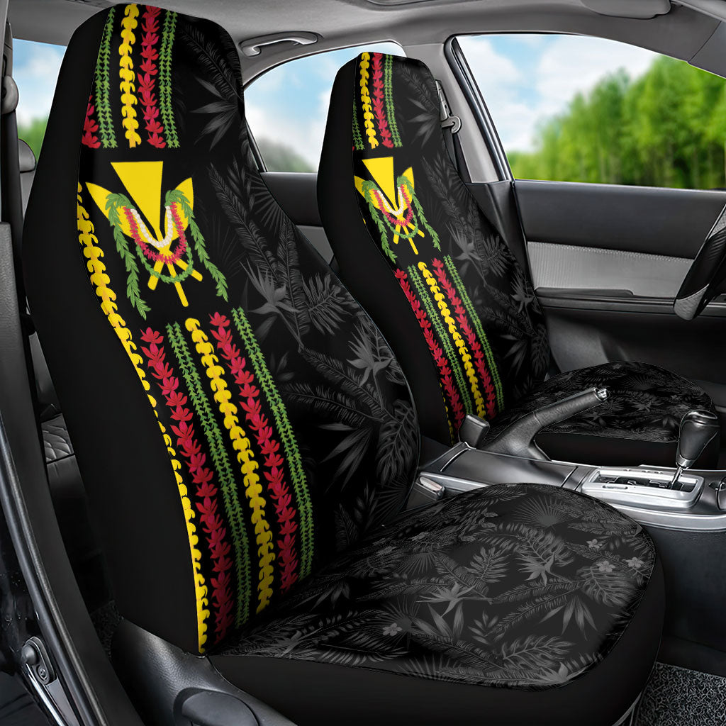 Hawaii Lei Kanaka Maoli Flag Car Seat Cover Tropical Vibes LT05 - Polynesian Pride