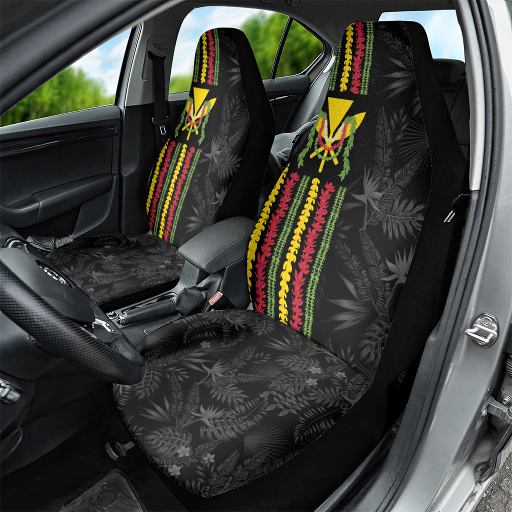 Hawaii Lei Kanaka Maoli Flag Car Seat Cover Tropical Vibes LT05 - Polynesian Pride