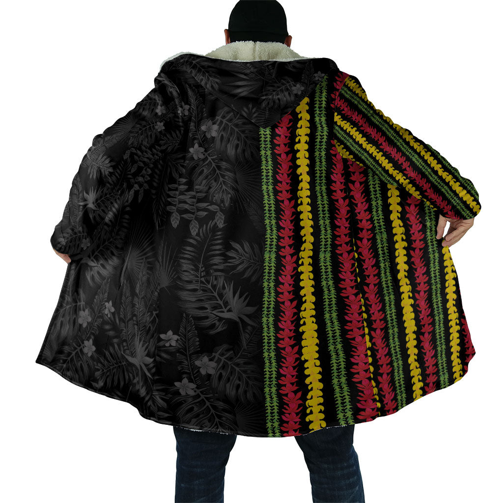 Hawaii Lei Kanaka Maoli Flag Cloak Tropical Vibes LT05 - Polynesian Pride