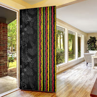 Hawaii Lei Kanaka Maoli Flag Door Cover Tropical Vibes LT05 - Polynesian Pride