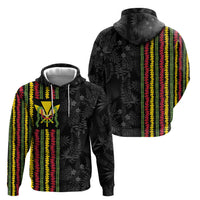 Hawaii Lei Kanaka Maoli Flag Hoodie Tropical Vibes LT05 - Polynesian Pride