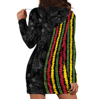 Hawaii Lei Kanaka Maoli Flag Hoodie Dress Tropical Vibes LT05 - Polynesian Pride