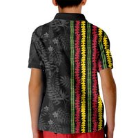 Hawaii Lei Kanaka Maoli Flag Kid Polo Shirt Tropical Vibes LT05 - Polynesian Pride