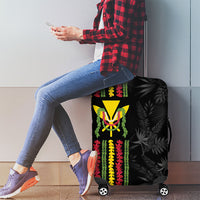 Hawaii Lei Kanaka Maoli Flag Luggage Cover Tropical Vibes LT05 - Polynesian Pride