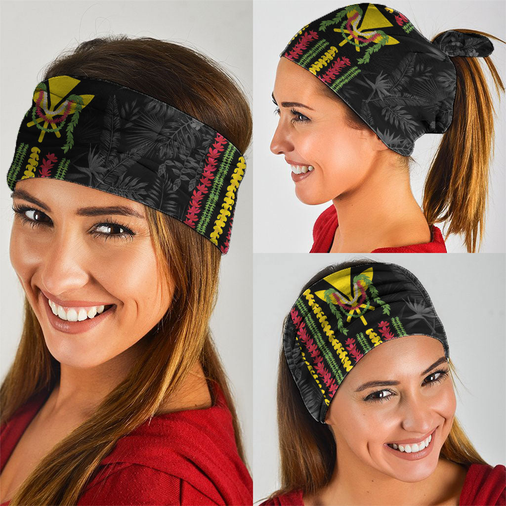 Hawaii Lei Kanaka Maoli Flag Neck Gaiter Tropical Vibes LT05 - Polynesian Pride