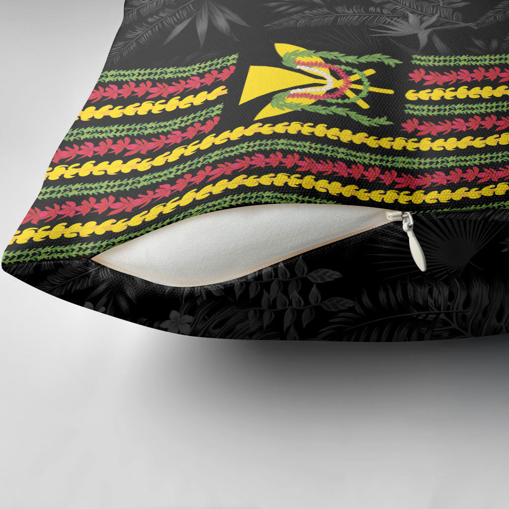 Hawaii Lei Kanaka Maoli Flag Pillow Cover Tropical Vibes LT05 - Polynesian Pride