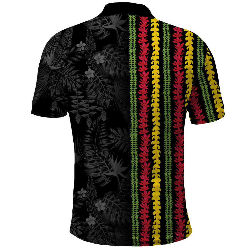 Hawaii Lei Kanaka Maoli Flag Polo Shirt Tropical Vibes LT05 - Polynesian Pride