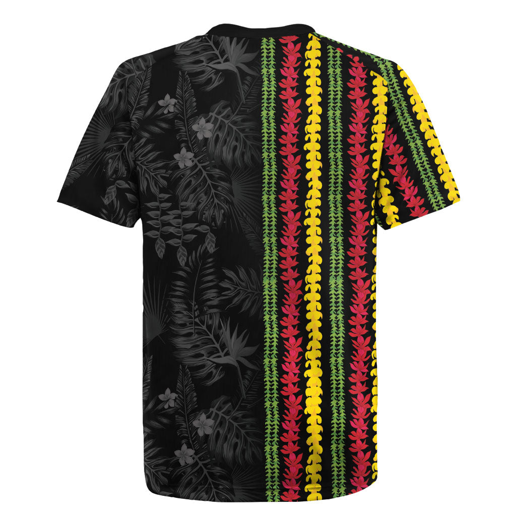 Hawaii Lei Kanaka Maoli Flag Rugby Jersey Tropical Vibes LT05 - Polynesian Pride