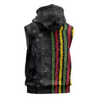 Hawaii Lei Kanaka Maoli Flag Sleeveless Zip Hoodie Tropical Vibes LT05 - Polynesian Pride