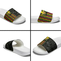 Hawaii Lei Kanaka Maoli Flag Slide Sandals Tropical Vibes LT05 - Polynesian Pride