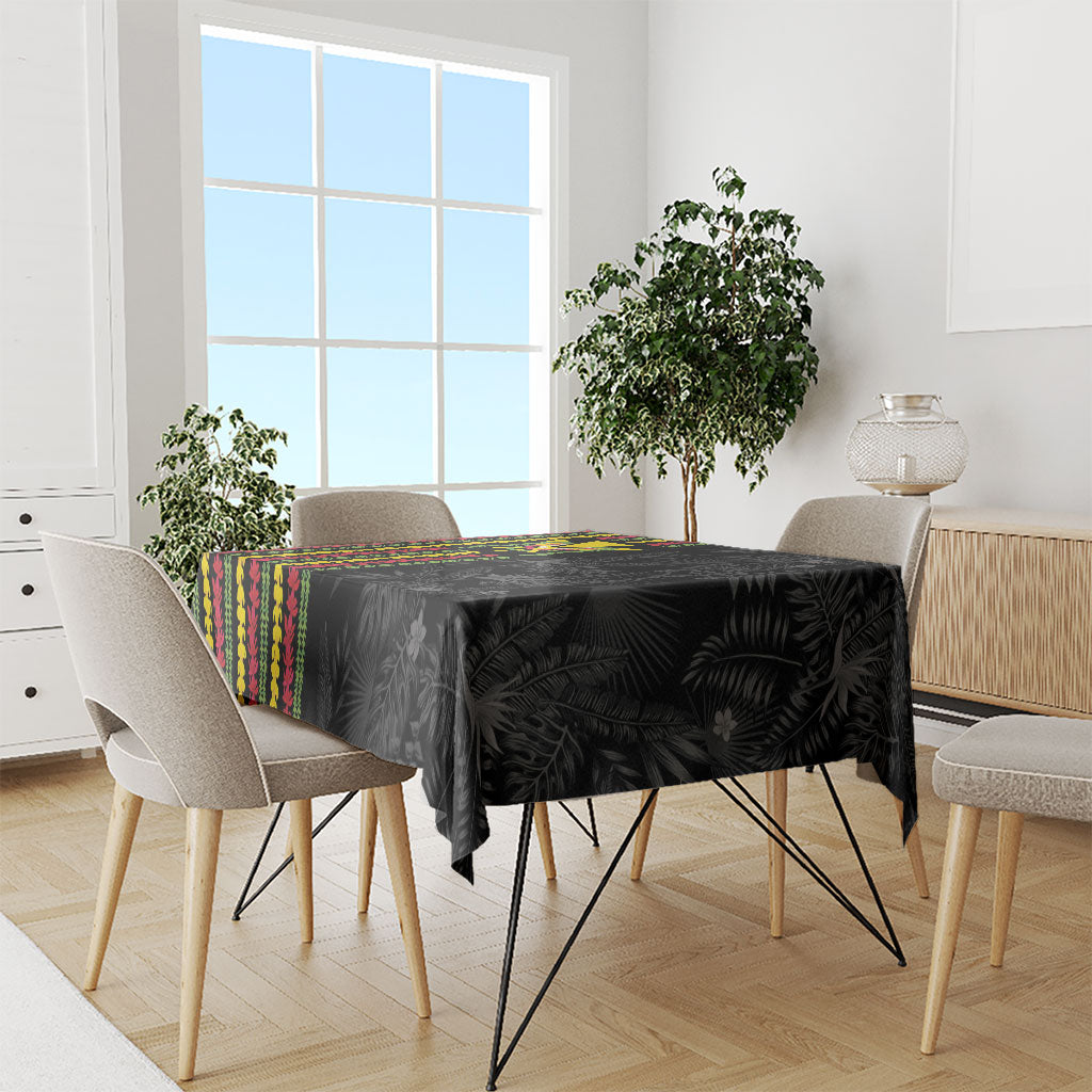 Hawaii Lei Kanaka Maoli Flag Tablecloth Tropical Vibes LT05 - Polynesian Pride