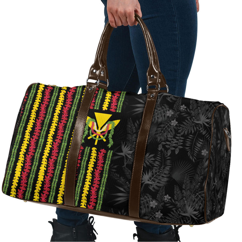Hawaii Lei Kanaka Maoli Flag Travel Bag Tropical Vibes LT05 - Polynesian Pride