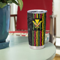 Hawaii Lei Kanaka Maoli Flag Tumbler Cup Tropical Vibes LT05 - Polynesian Pride