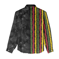 Hawaii Lei Kanaka Maoli Flag Women Casual Shirt Tropical Vibes LT05 - Polynesian Pride