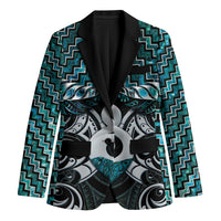 New Zealand Maori Blazer Poutama Pikorua - Single Twist Paua Shell