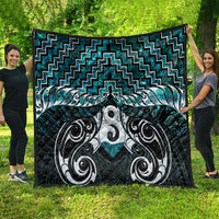 New Zealand Maori Quilt Poutama Pikorua - Single Twist Paua Shell