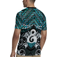 New Zealand Maori Rugby Jersey Poutama Pikorua - Single Twist Paua Shell