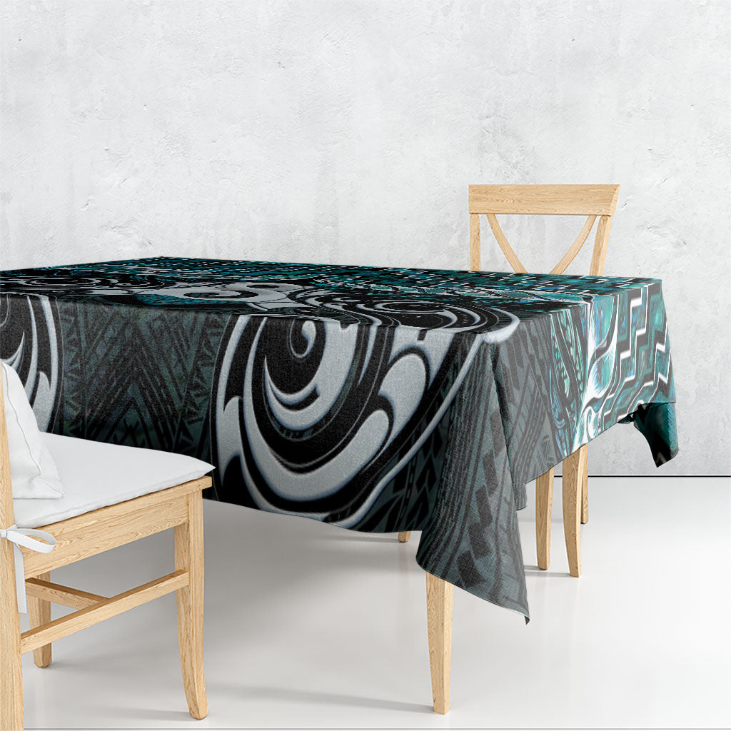 New Zealand Maori Tablecloth Poutama Pikorua - Single Twist Paua Shell