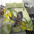 New Zealand Piwakawaka Fantail Bird Bedding Set With Kowhai Flowers