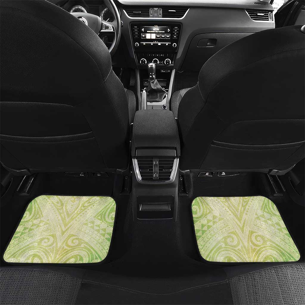 New Zealand Piwakawaka Fantail Bird Car Mats With Kowhai Flowers