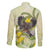 New Zealand Piwakawaka Fantail Bird Family Matching Mermaid Dress and Hawaiian Shirt With Kowhai Flowers