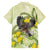 New Zealand Piwakawaka Fantail Bird Hawaiian Shirt With Kowhai Flowers