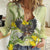 New Zealand Piwakawaka Fantail Bird Women Casual Shirt With Kowhai Flowers